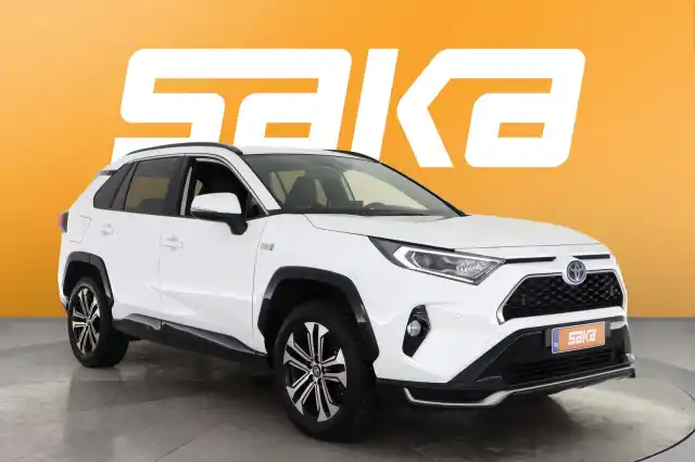 Valkoinen Maastoauto, Toyota RAV4 Plug-in – VAR-15485