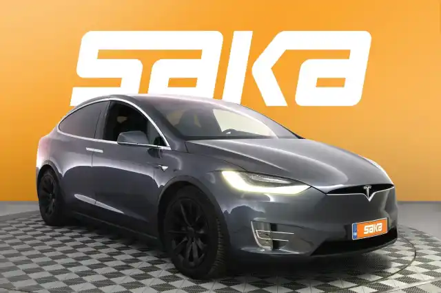 Harmaa Maastoauto, Tesla Model X – VAR-18345