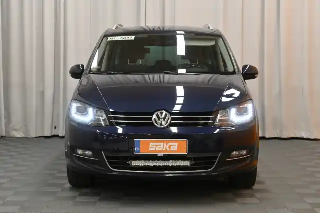 Sininen Tila-auto, Volkswagen Sharan – VAR-20532