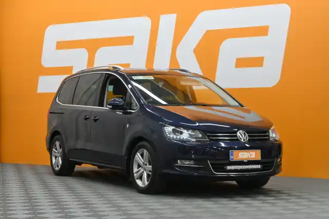 Sininen Tila-auto, Volkswagen Sharan – VAR-20532