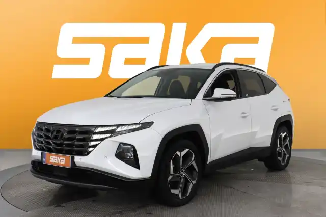 Valkoinen Maastoauto, Hyundai Tucson – VAR-22144