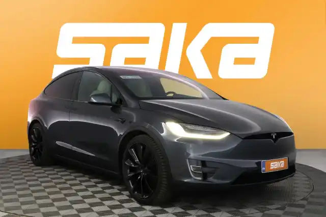 Harmaa Maastoauto, Tesla Model X – VAR-26473