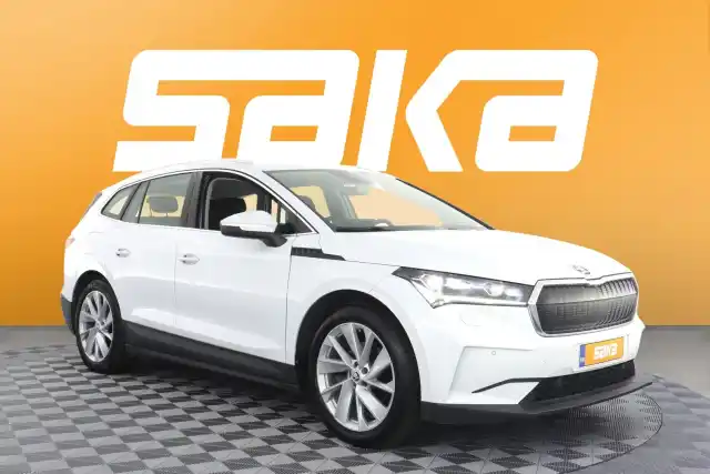 Valkoinen Maastoauto, Skoda Enyaq – VAR-32214