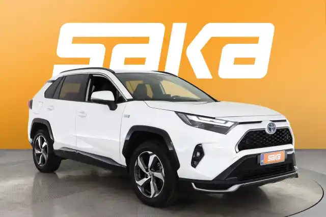 Valkoinen Maastoauto, Toyota RAV4 Plug-in – VAR-33438