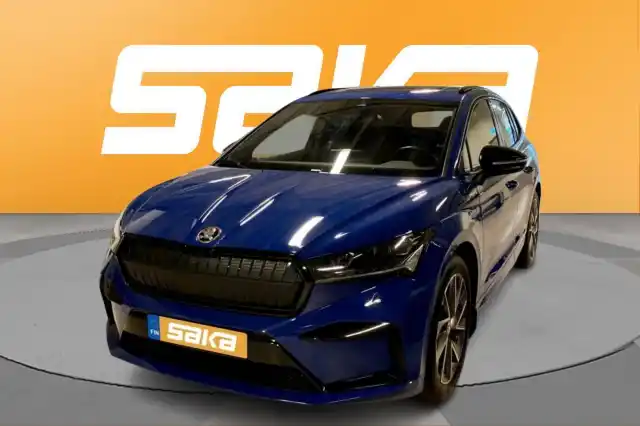 Sininen Maastoauto, Skoda Enyaq – VAR-35073
