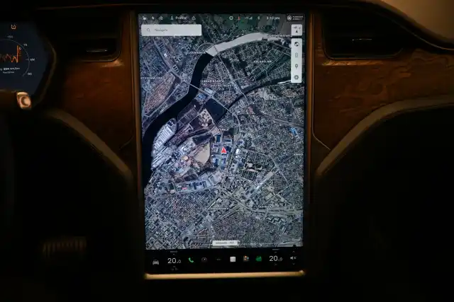 Sininen Maastoauto, Tesla Model X – VAR-43249