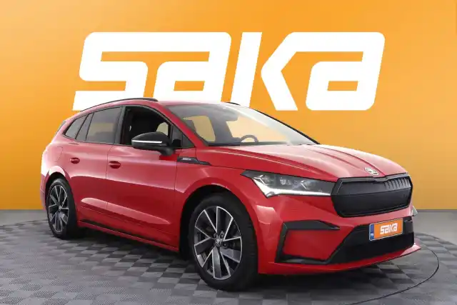 Punainen Maastoauto, Skoda Enyaq – VAR-48251