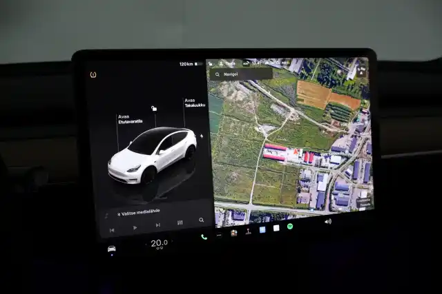 Valkoinen Maastoauto, Tesla Model Y – VAR-53713