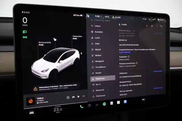 Valkoinen Maastoauto, Tesla Model Y – VAR-57584