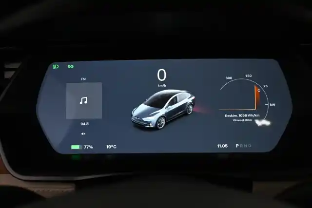 Harmaa Maastoauto, Tesla Model X – VAR-87408