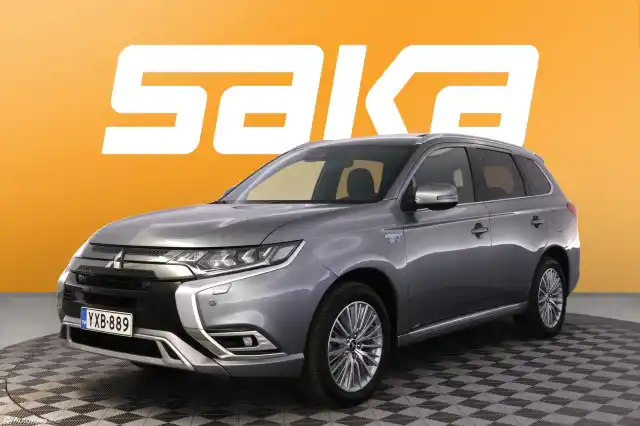 Harmaa Maastoauto, Mitsubishi Outlander PHEV – YXB-889